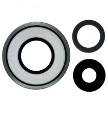 Стекло камеры для Xiaomi 12 Pro, черное, без рамки