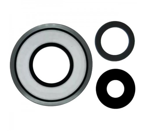 Стекло камеры для Xiaomi 12 Pro, черное, без рамки