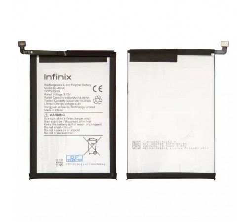 Акумулятор BL-49NX для Infinix Hot 30i (X669), Hot 40i (X6528B), Smart 7 (X6515), Smart 8 (X6525), Li-Polymer, 3,85 В, Original (PRC)