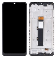 Дисплей для Motorola Moto G30 XT2129, чорний, з рамкою, High Copy