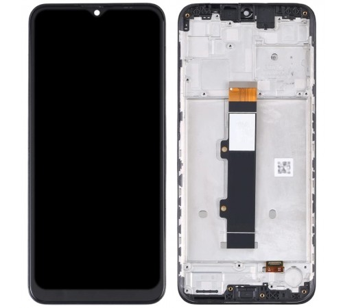 Дисплей для Motorola Moto G30 XT2129, чорний, з рамкою, High Copy