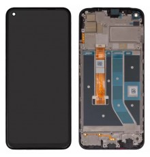 Дисплей для Realme C17, чорний, з рамкою, High Copy, RMX2101