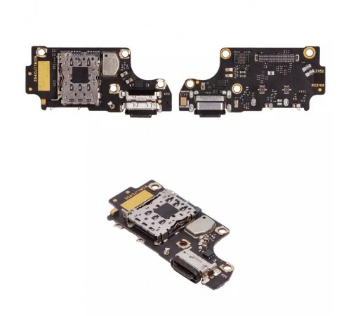 Шлейф для Xiaomi Poco F2 Pro, Redmi K30 Pro, конектора зарядки, мікрофона, плата зарядки, Original (PRC)