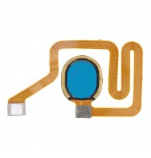 Шлейф для ZTE Blade A7S (2020), V10, V10 Vita, сканера отпечатка пальца (Touch ID), синий