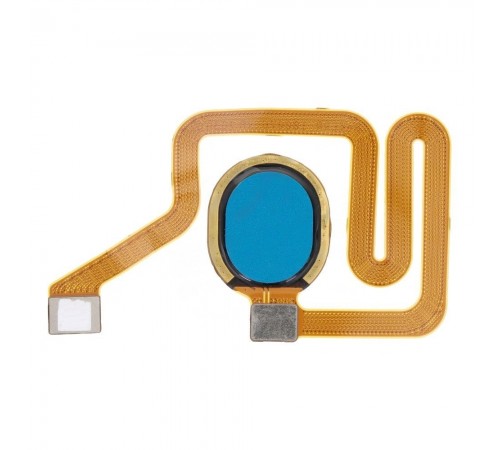 Шлейф для ZTE Blade A7S (2020), V10, V10 Vita, сканера отпечатка пальца (Touch ID), синий