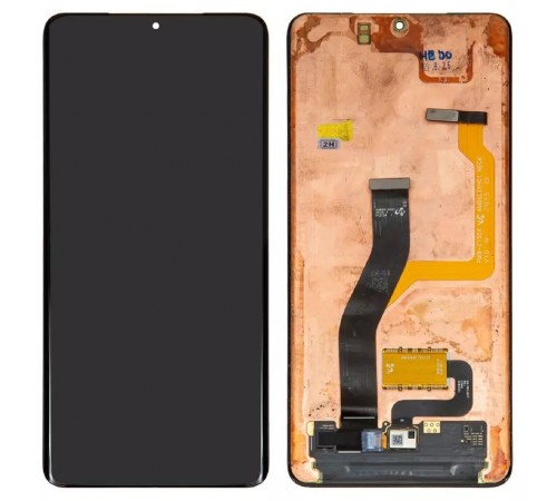 Дисплей для Samsung G998 Galaxy S21 Ultra 5G, чорний, без рамки, Оригінал (переклеєне скло)