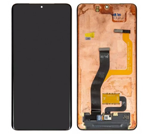 Дисплей для Samsung G998 Galaxy S21 Ultra 5G, черный, без рамки, Оригинал (переклеено стекло)
