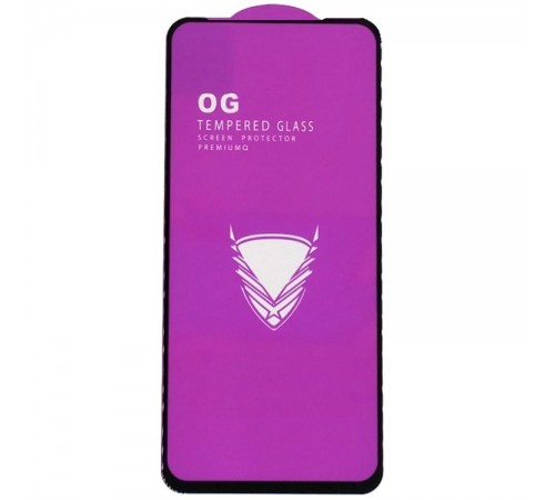 Защитное стекло для Motorola Moto G9 Plus XT2087-1, совместимо с чехлом, Full Glue, (без упаковки), черный