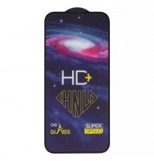 Захисне скло ASP для Apple iPhone 16 Pro Max, 0,33 мм 9H, сумісне з чохлом, Full Glue, чорне, HD+ 