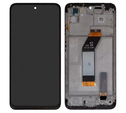 Дисплей для Xiaomi Redmi 10 (2022), чорний, з рамкою, Original (PRC)