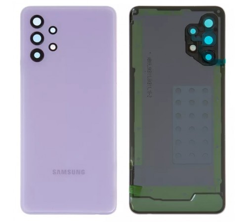 Задняя панель корпуса для Samsung A325 Galaxy A32, фиолетовая (Awesome Violet) + стекло камеры