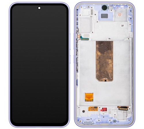 Дисплей для Samsung A546 Galaxy A54 5G, фиолетовый, с рамкой, High Copy original LCD size, (OLED)