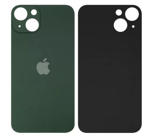 Задня панель корпусу для iPhone 13, зелена, потрібно зняти скло камери, small hole