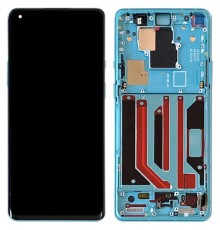 Дисплей для OnePlus 8 Pro, зеленый (Glacial Green), с рамкой, Original (PRC) (переклеено стекло)