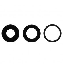 Стекло камеры для iPhone 13 Pro, 13 Pro Max, черное, без рамки, комплект 3 шт.