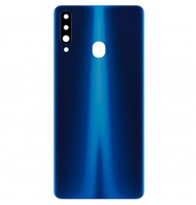 Задняя панель корпуса для Samsung A207F/DS Galaxy A20s, синяя, Copy + стекло камеры