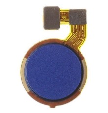 Шлейф для Tecno Spark 6 Go (KE5, KE5J), сканера отпечатка пальца (Touch ID), синий (Aqua Blue), Original (PRC)