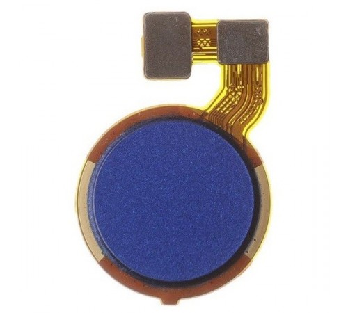 Шлейф для Tecno Spark 6 Go (KE5, KE5J), сканера отпечатка пальца (Touch ID), синий (Aqua Blue), Original (PRC)