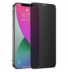Защитное стекло для Apple iPhone 12, iPhone 12 Pro, aнтишпион, Full-screen Curved Privacy, Full Glue, (без упаковки), черный