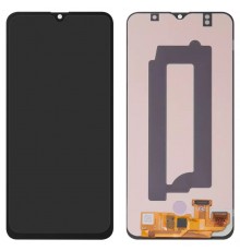 Дисплей для Samsung A307 Galaxy A30s, черный, без рамки, High Copy с широким ободком, (OLED)