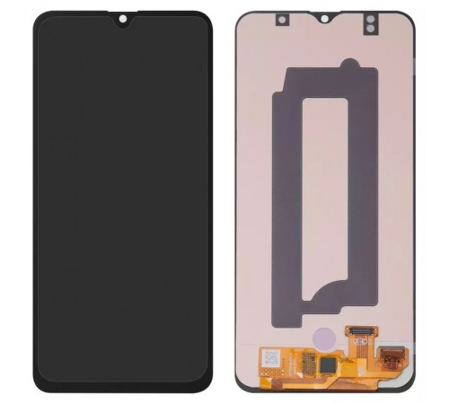 Дисплей для Samsung A307 Galaxy A30s, черный, без рамки, High Copy с широким ободком, (OLED)