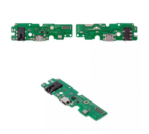 Шлейф для Tecno Spark 6 (KE7), коннектора зарядки, коннектора наушников, микрофона, плата зарядки