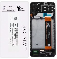 Дисплей для Samsung A135 Galaxy A13, M135 Galaxy M13, черный, с рамкой, Original, SM-A135F BS066FBM-L01-D800_R5.7, GH82-29133A