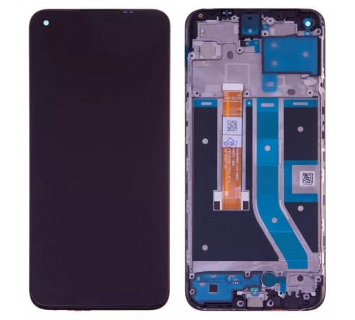 Дисплей для OnePlus Nord N100, з рамкою, чорний, High Copy, BV065WBM-L03-MB00