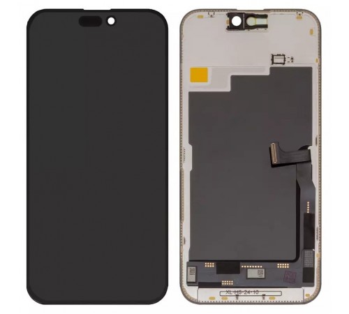 Дисплей для iPhone 15 Pro Max, черный, с рамкой, High Copy (OLED), YK OEM hard