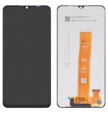 Дисплей для Samsung A047 Galaxy A04s, черный, без рамки, Оригинал (переклеено стекло), SM-A047F V01