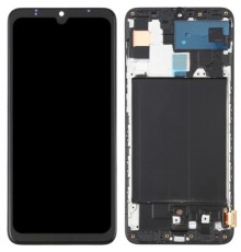 Дисплей для Samsung A707 Galaxy A70s, черный, с рамкой, Original (PRC)