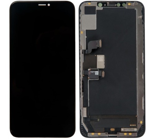 Дисплей для iPhone XS Max, черный, с рамкой, Original (PRC) (переклеено стекло)