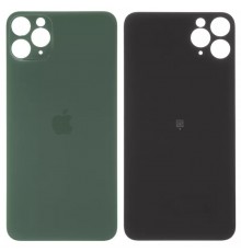 Задняя панель корпуса для iPhone 11 Pro Max, зеленая, не нужно снимать стекло камеры, big hole, matte midnight green