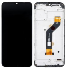 Дисплей для Tecno Spark 8C, черный, с рамкой, High Copy