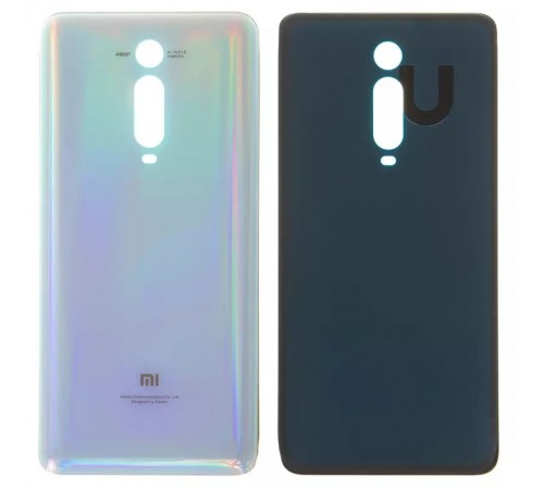 Задняя панель корпуса для Xiaomi Mi 9T, Mi 9T Pro, белая, Лого Mi, M1903F10G Задняя панель корпуса для Xiaomi Mi 9T, Mi 9T Pro, белая, Лого Mi, M1903F10G