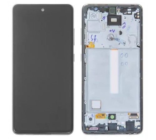 Дисплей для Samsung A525 Galaxy A52, A526 Galaxy A52 5G, черный, с рамкой, Original, сервисная упаковка, #GH82-25524A/GH82-25526A/GH82-25754A