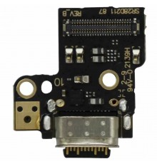 Шлейф для Motorola Moto G200 5G XT2175-1, Edge S30 XT2175-2, коннектора зарядки, микрофона, плата зарядки