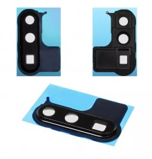 Скло камери для Huawei P30 Pro, чорне, з рамкою