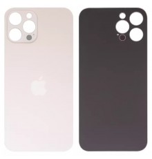 Задняя панель корпуса для iPhone 12 Pro Max, золотистая, не нужно снимать стекло камеры, Original (PRC), big hole