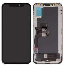 Дисплей для iPhone XS, черный, с рамкой, FLYCDI, (OLED), hard