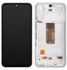 Дисплей для Samsung A546 Galaxy A54 5G, белый, с рамкой, High Copy original LCD size, (OLED)