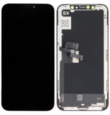 Дисплей для iPhone X, чорний, з рамкою, High Copy (OLED), GX OEM hard NEW
