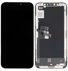 Дисплей для iPhone X, черный, с рамкой, High Copy (OLED), GX OEM hard NEW