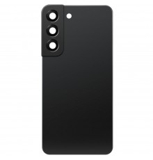 Задняя панель корпуса для Samsung S906B Galaxy S22 Plus 5G, черная (Phantom Black) + стекло камеры