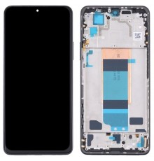 Дисплей для Xiaomi Poco F4, черный (Night Black), с рамкой, Copy (TFT)