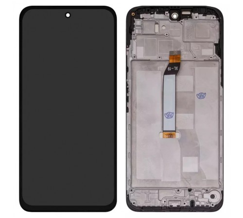 Дисплей для Xiaomi Poco M7 4G, Redmi 15 4G, черный, с рамкой, (Box), 165mm, global version