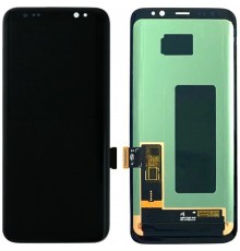 Дисплей для Samsung G950 Galaxy S8, черный, без рамки, High Copy (OLED), широкая рамка