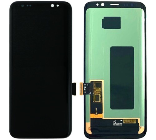 Дисплей для Samsung G950 Galaxy S8, черный, без рамки, High Copy (OLED), широкая рамка