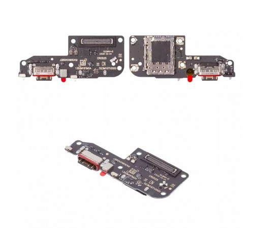 Шлейф для Xiaomi Poco F5, конектора зарядки, мікрофона, плата зарядки, High Copy