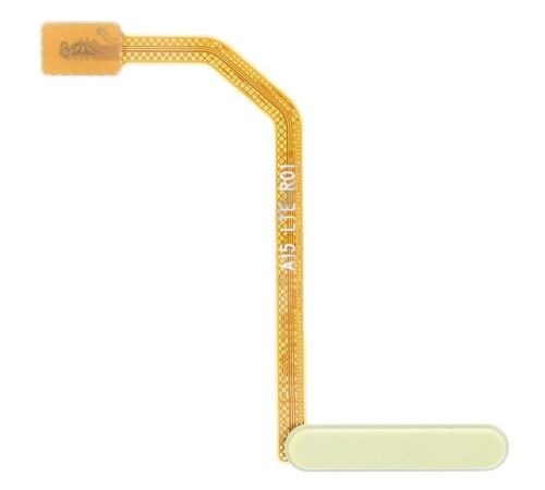 Шлейф для Samsung A155 Galaxy A15, кнопки включения, сканера отпечатка пальца (Touch ID), желтый (Personality Yellow), Original (PRC)